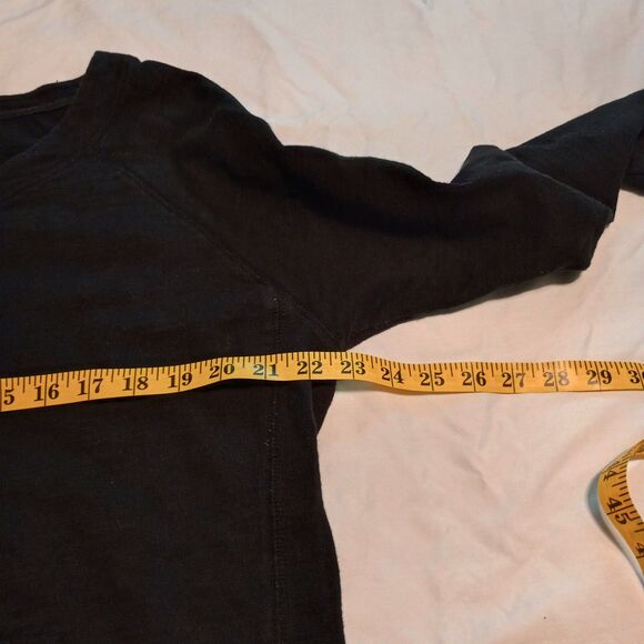 Vintage Lady Footlocker Black Sweatshirt Kangaroo Pocket Scoop Neck XXL Y2K - Picture 6 of 8